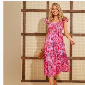 Tuckernuck Bougainvillea Breeze Mallie Dress, size xs